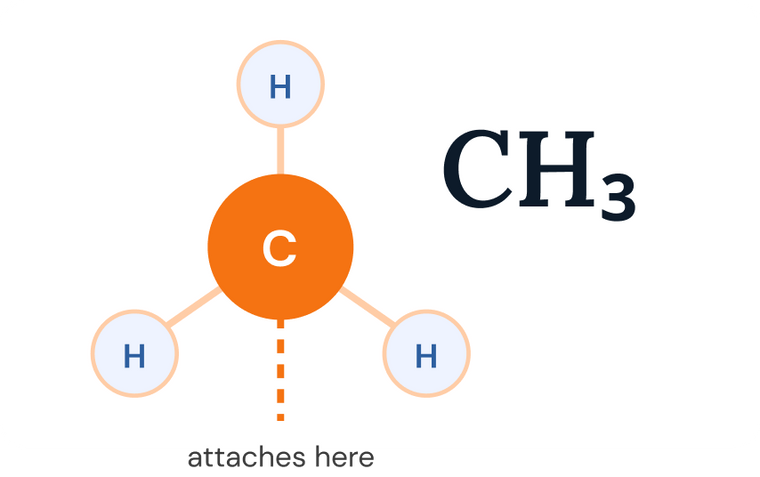 CH₃ methyl group diagram